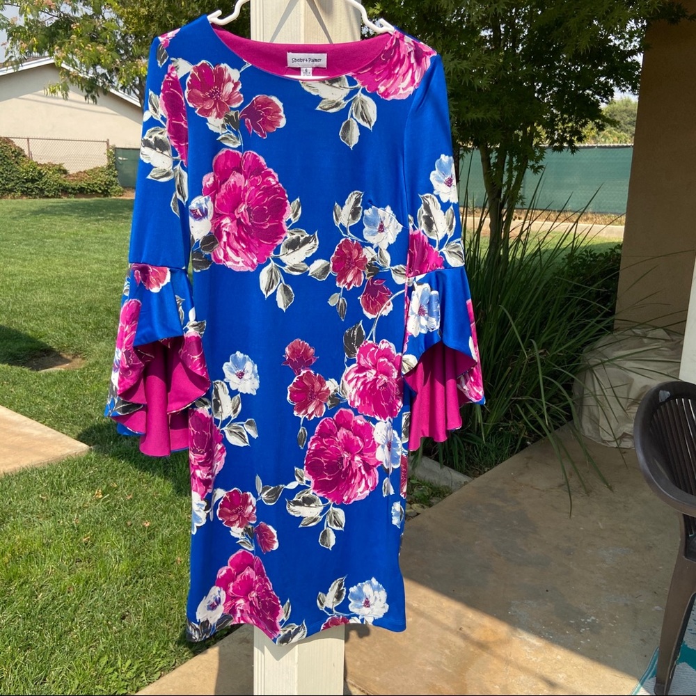 NWT I SHELBY & PALMER I bell sleeve dress